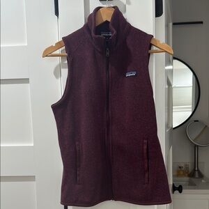 Patagonia Burgundy Fleece Vest